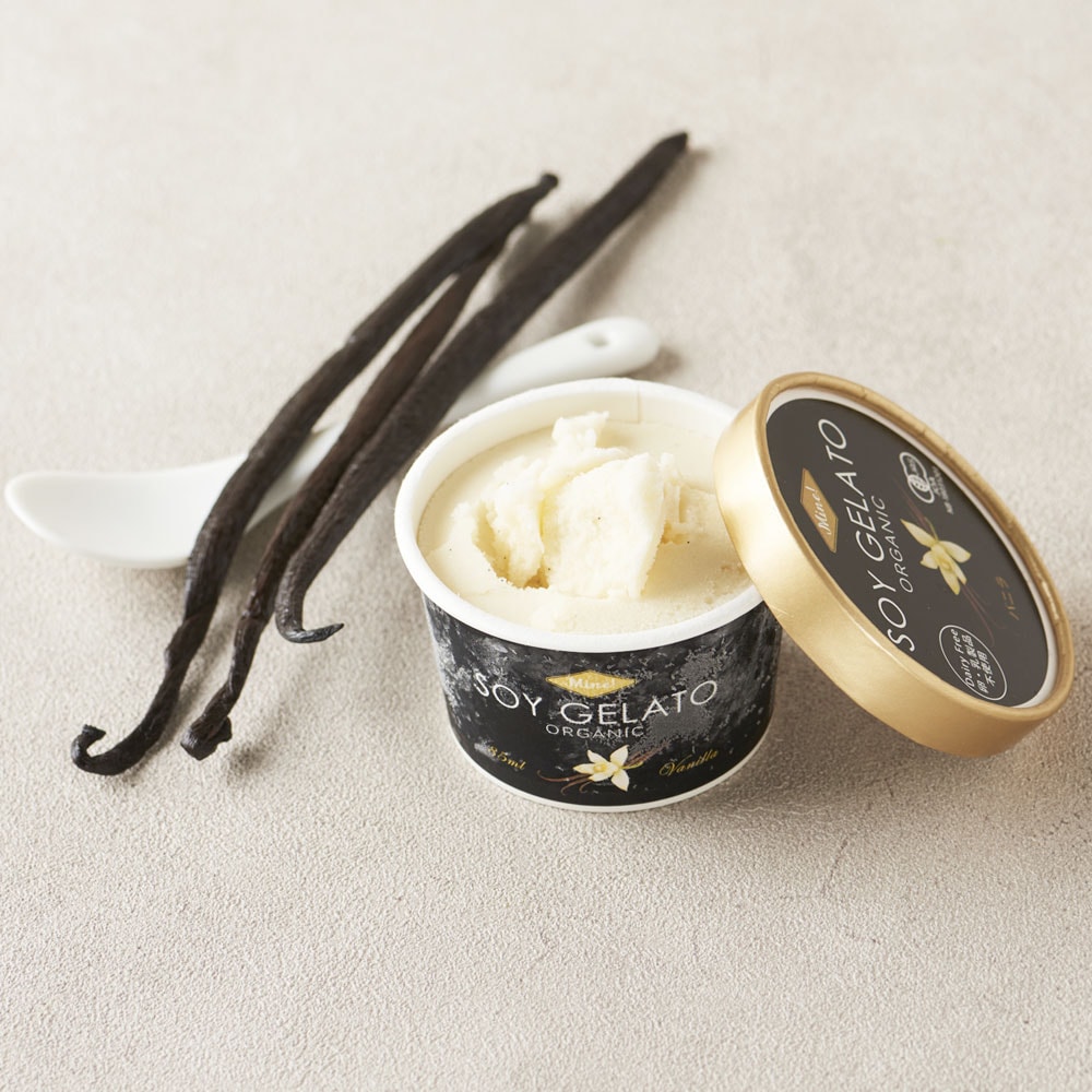 豆乳アイス】Mine! オーガニックSOYジェラート85mlx4個セット（ﾊﾞﾆﾗ×2