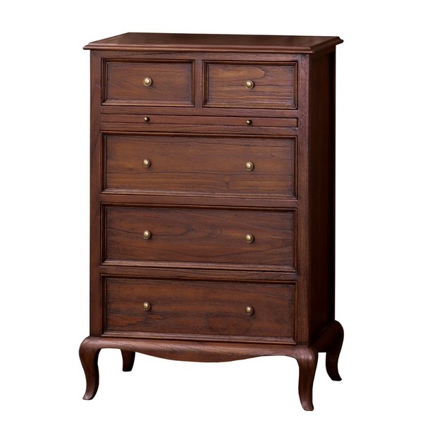 アンティーク調 スライド棚付チェスト 4段の通販｜美セラ