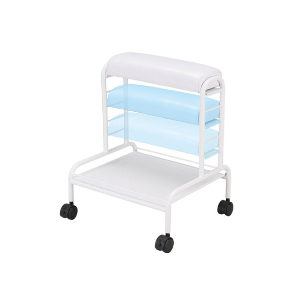 フットケアワゴン H-75 ラック付き ホワイトのみ 足湯バケツ可 フット