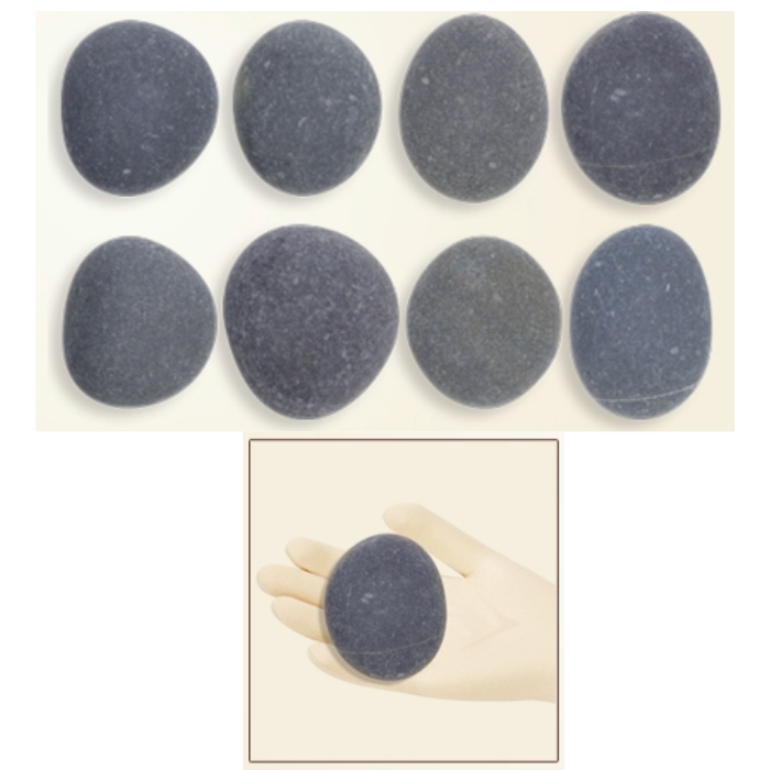ホットストーン 背中用玄武岩 8個セット(アリゾナ)(大きさ約5-9cm薄い