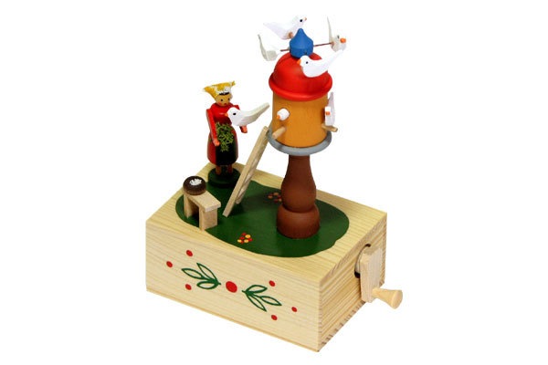 W手回しオルゴール はと小屋 | 工芸品,ドイツの工芸品 | 赤ちゃん