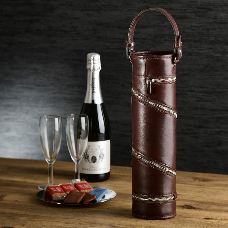 HATTORI 本革ワインボトルケース Lサイズ（ブルゴーニュ、シャンパン