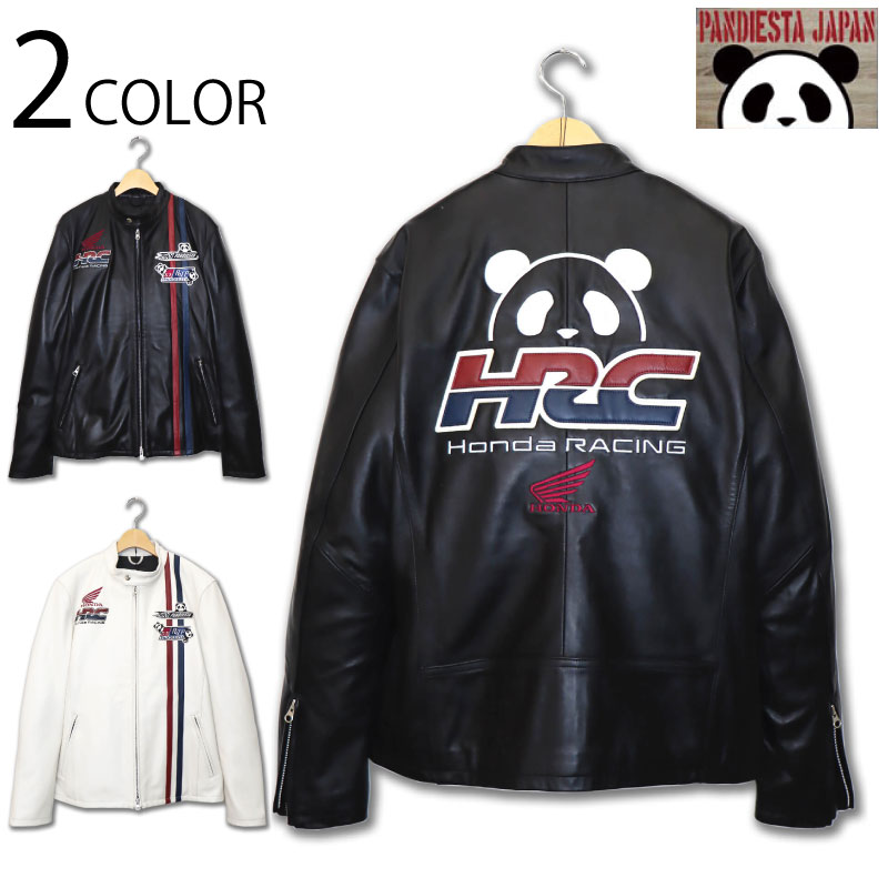 PANDIESTA JAPAN HONDA コラボ HRC 柄 刺繍 レザー レーシング