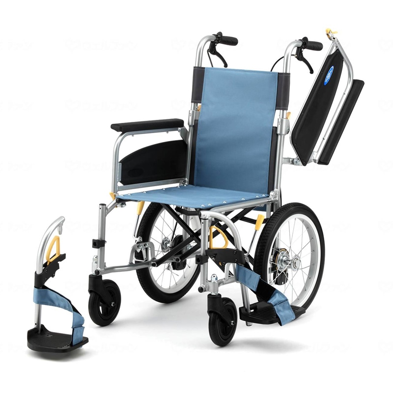 2月中旬以降順次出荷】NEO-2βW 介助用車椅子 肘掛け跳上げ 足台