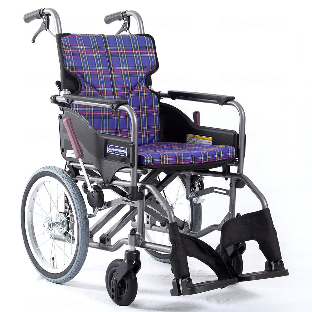 カワムラ KAWMURA リクライニング 介助用 車椅子 折りたたみ車いす