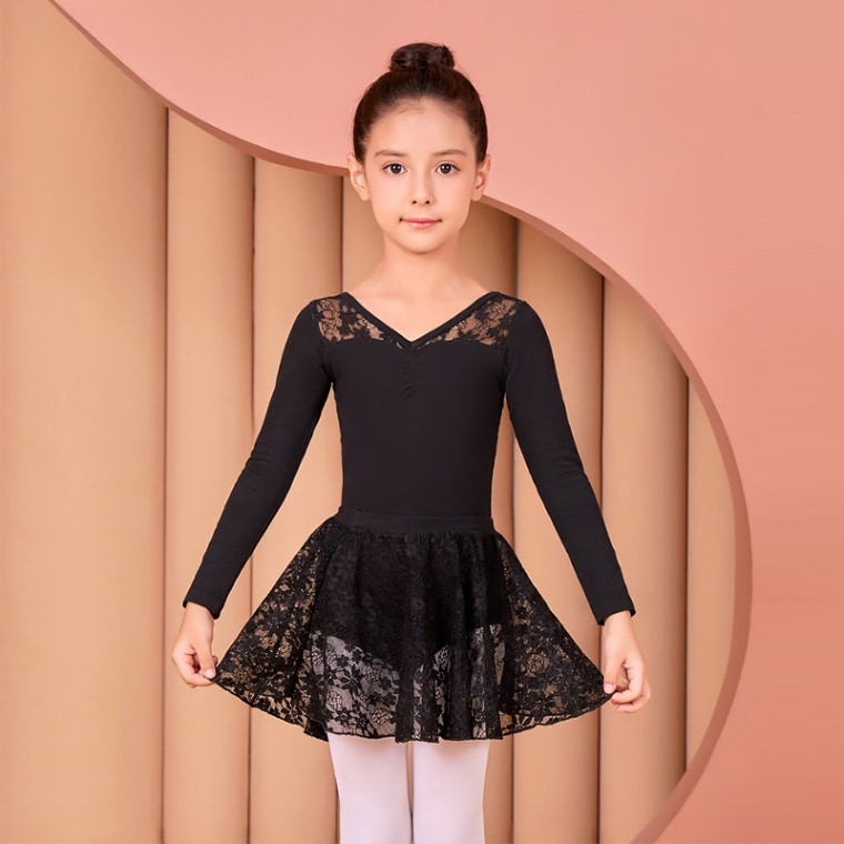 バレエロングスリーブレオタードスカート付 SIK1897 | すべての商品