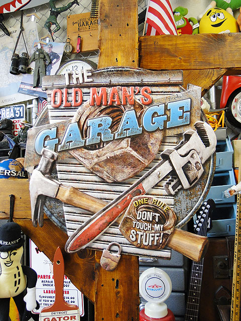 オールドマンガレージ ブリキ看板の通販・販売 | アメリカ雑貨のテーマ