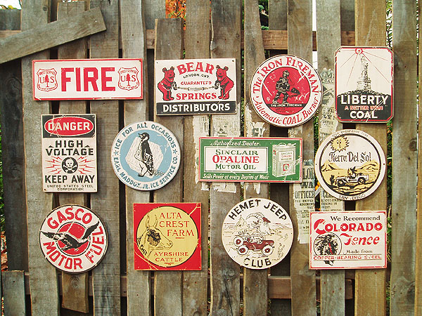 昔のアドバタイジング ウッドサイン シリーズ第二弾 （12枚オール