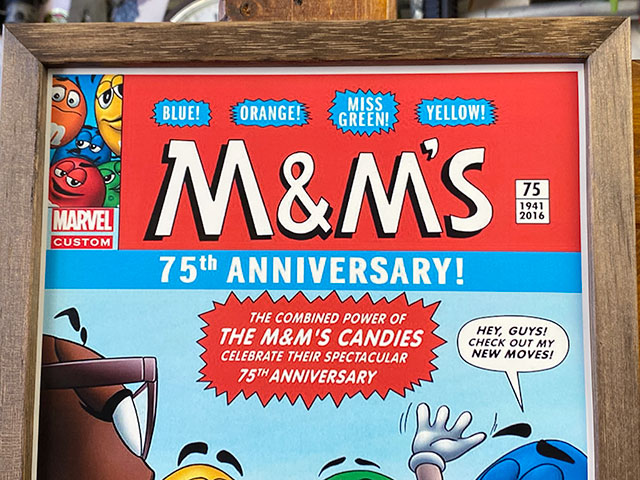 ポスターフレーム （m&m's/75THアニバーサリー M&M'S CANDIES