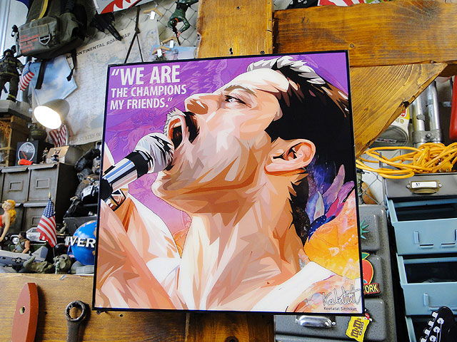 フレディ・マーキュリー ポップアートフレーム #655 （チャンピオン)の