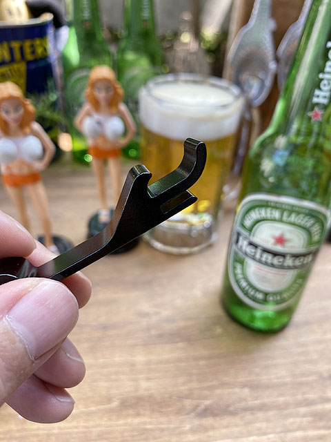 ジャック・ダニエル ボトルオープナーキーホルダー （栓抜き+プルタブ