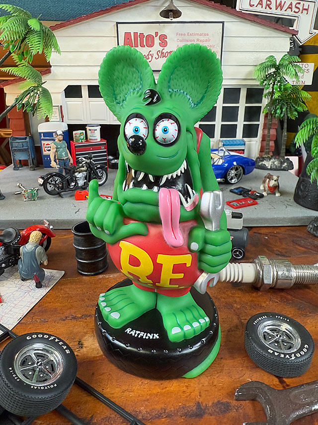 ファンコ ラットフィンク ガレージ ボビングヘッド （スパナ/グリーン