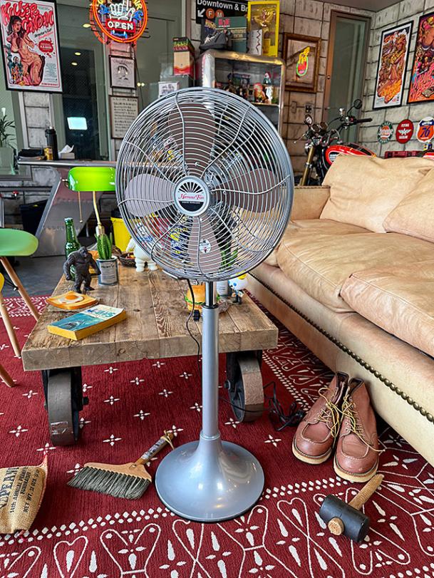 扇風機 ハモサ レトロファン フロア （シルバー） HERMOSA RETORO FAN