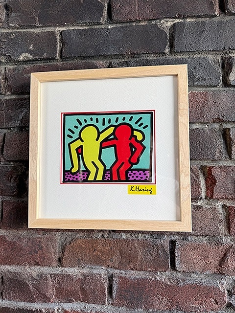 キース・ヘリング アートフレーム Sサイズ （Apocalypse 1988） 木製額