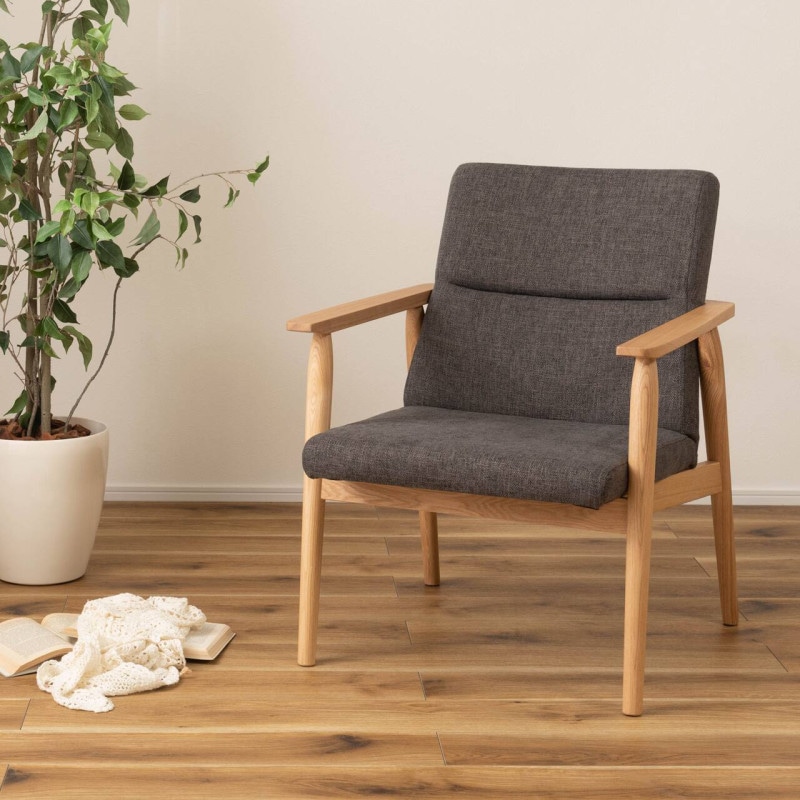 1人掛け】北欧風 天然木 ダイニングチェア / リズ｜ベッド・マットレス