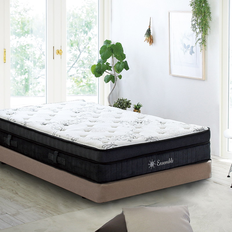 シングル】【寝心地重視】2層ポケットコイルマットレス アンサンブル