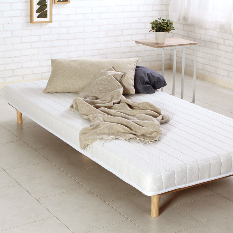 シングル】【スリム】薄型ポケットコイルマットレス 3Dメッシュ