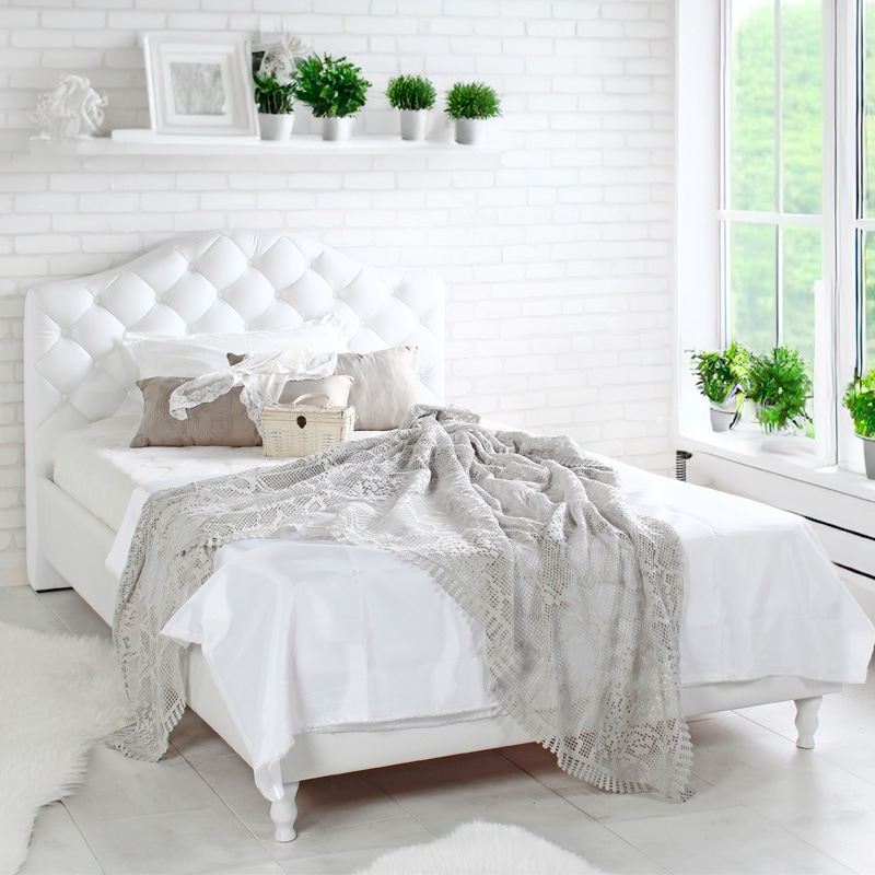 ダブル】ベッド ハイバックスタイル レザー/バロン【Baron】｜ベッド