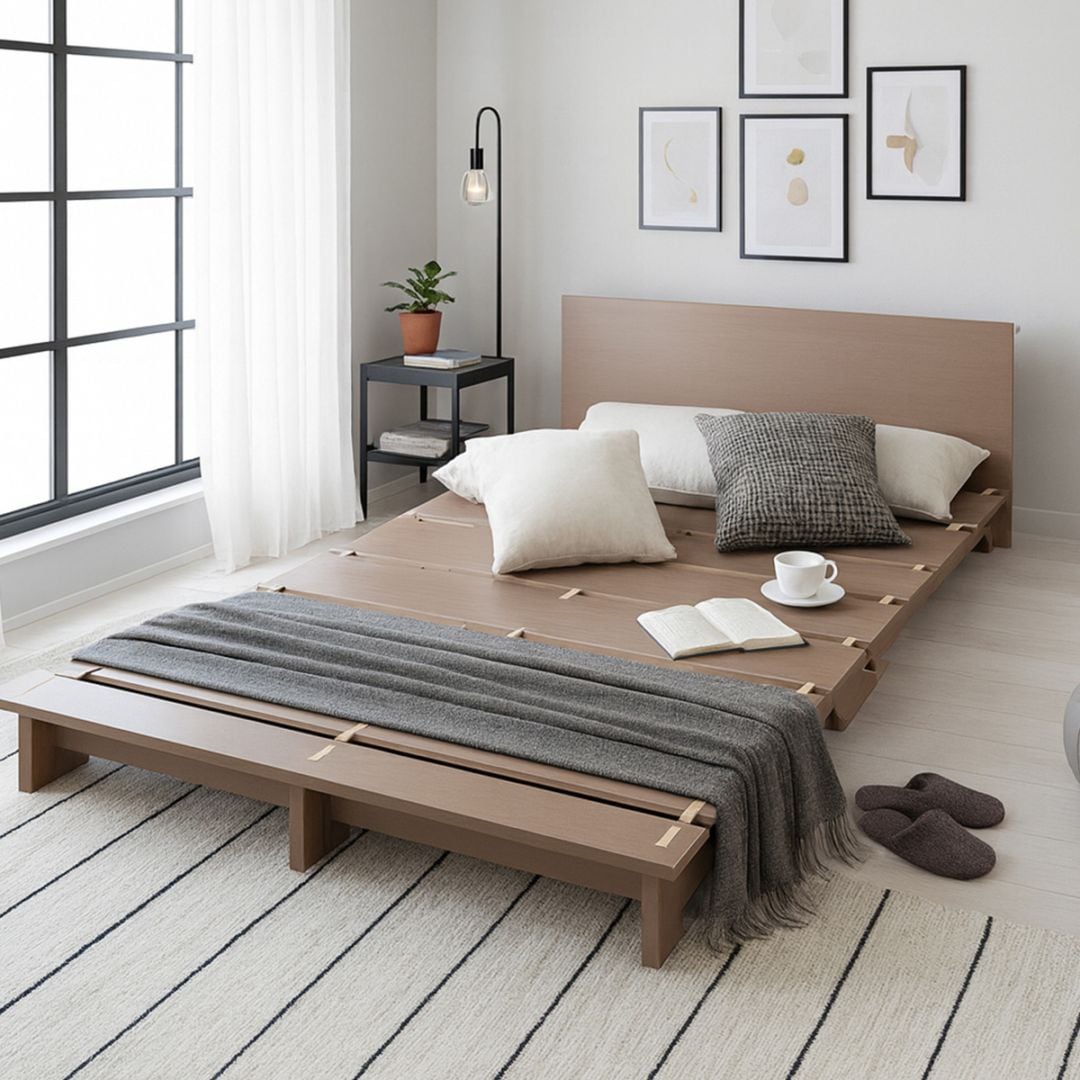 シングル】すのこ仕様で通気性抜群！簡単10分組立て!【ネジを使わない