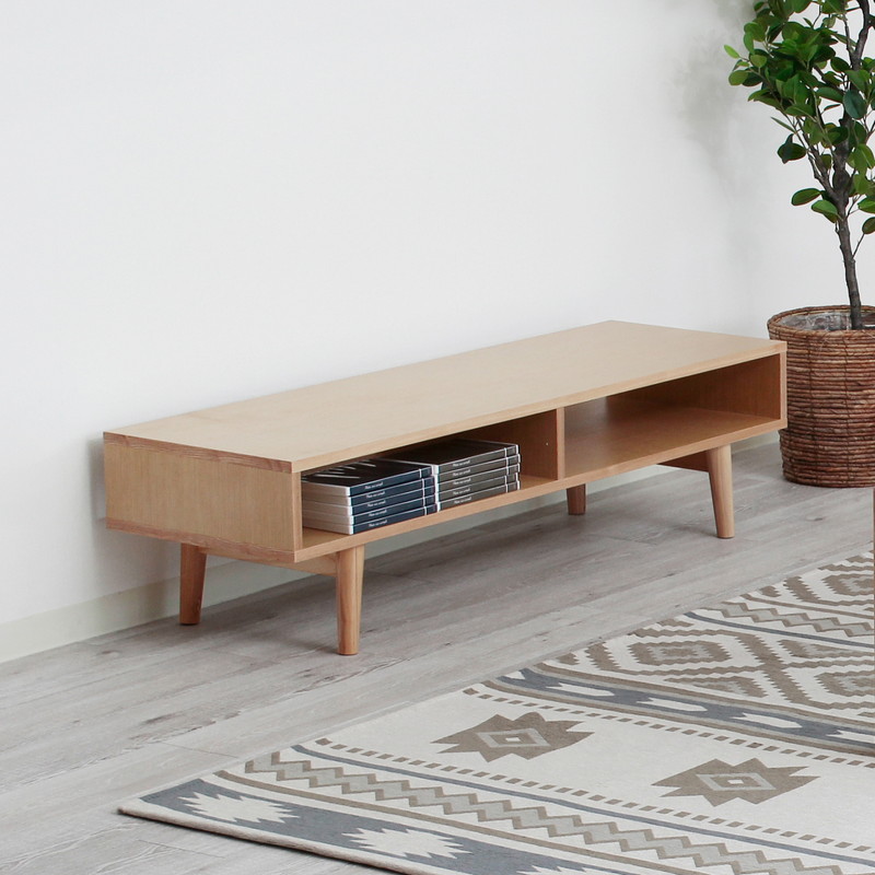 テレビ台 テレビボード 天然木 アッシュ/レヴィ｜ベッド・マットレス