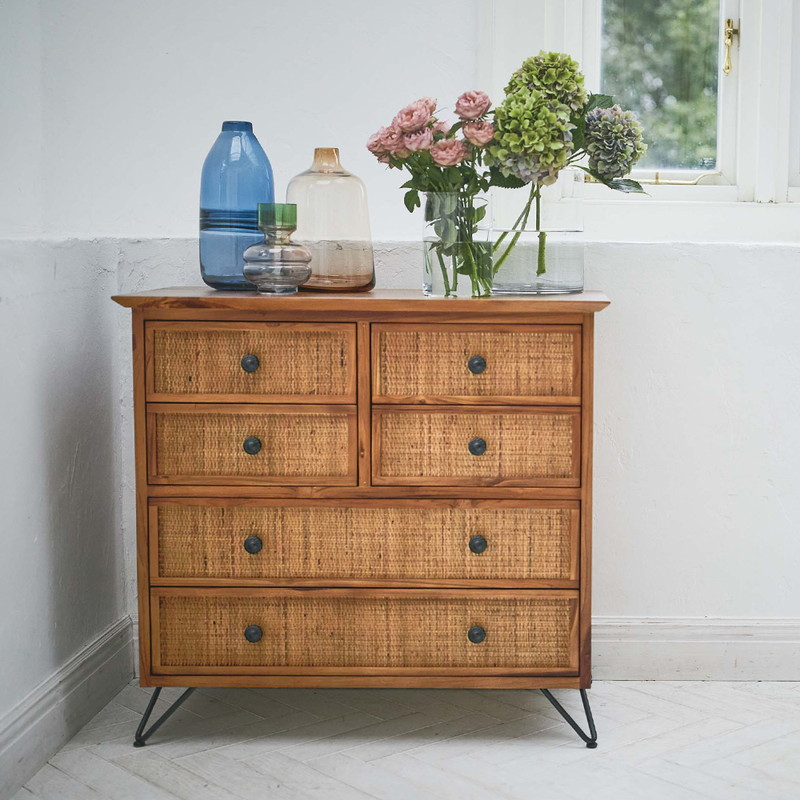 チェスト 【ラタン】 80×40×75cm｜ベッド・マットレス・インテリア家具