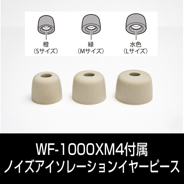 部品 ソニー WF-1000XM4付属ノイズアイソレーションイヤーピース各種1