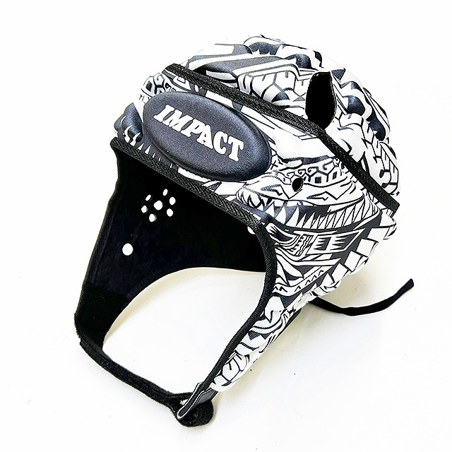 IMPACT インパクト アイランドフラワー ホワイト ラグビー ヘッド