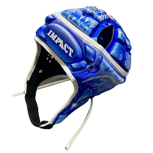 IMPACT インパクト インディジナス ブルー ラグビー ヘッドキャップ