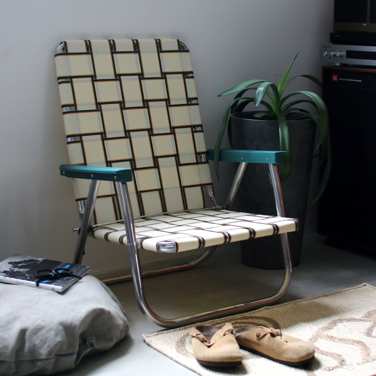 LAWN CHAIR ローンチェア｜HIGH BACK BEACH CHAIR【CHARLESTON TAN