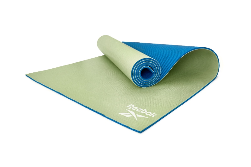 リーボック リバーシブルヨガマット6mm ブルー／グリーン | TK