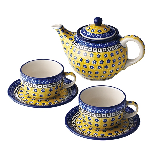 サフラン ティータイムセット | ポット・クリーマー・シュガー