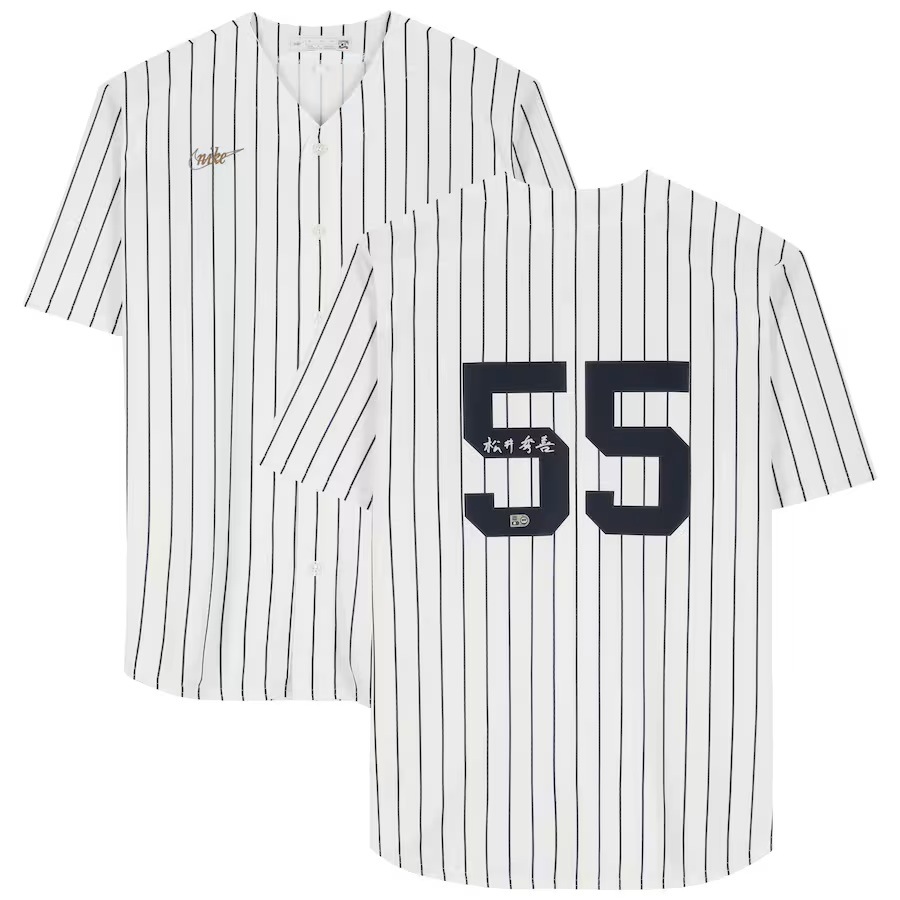松井秀喜 MLB 直筆サイン入りヤンキースナイキクーパースタウン