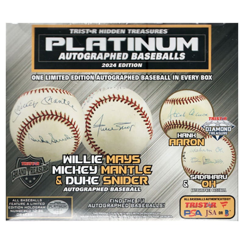 2024 Tristar Hidden Treasures Platinum Autographed Baseball 3/22