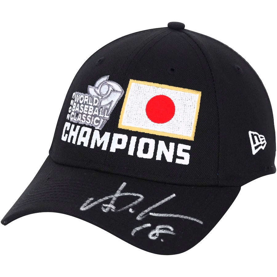 山本由伸 直筆サイン入り2023WBC優勝記念ロッカールームキャップ