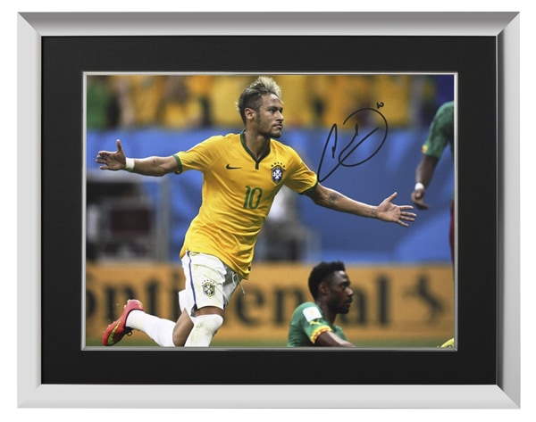 ネイマール 直筆サインフォト ブラジル代表 ワールドカップ vs