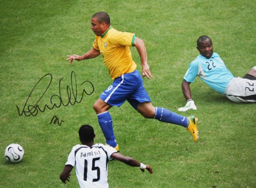 ロナウド 直筆サインフォト ブラジル代表 2006 FIFA ワールドカップ