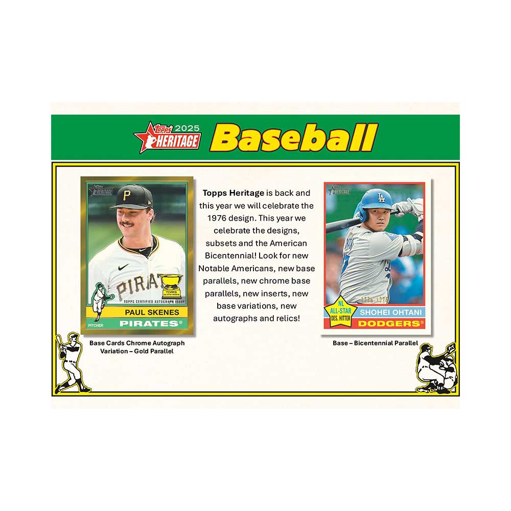 MLB 2025 Topps Heritage Baseball Box 4/25入荷！！山本由伸選手