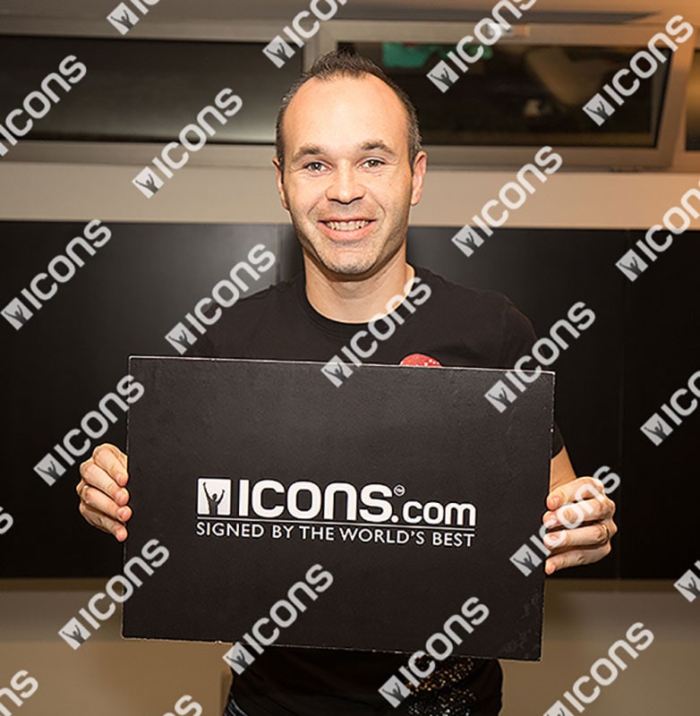 ICONSイニエスタアンドレス・イニエスタサイン直筆サインフォトグラフ