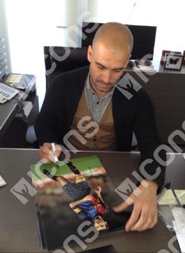 ジョゼップ・グアルディオラ 直筆サイン入りフォト Barcelona El