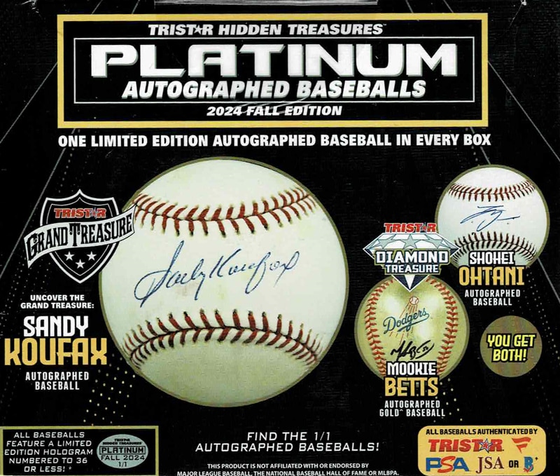 2024 Tristar Hidden Treasures Platinum Autographed Baseball 2024
