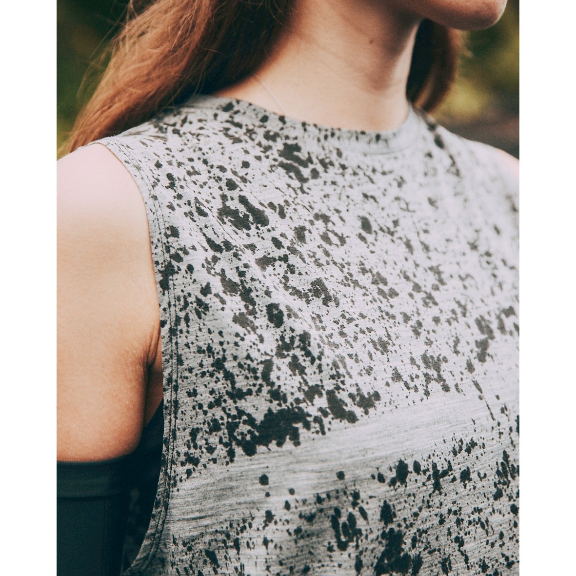 charbon REDA WOOL SPLASH DYE SLEEVELESS charbon / REDA WOOL SPLASH