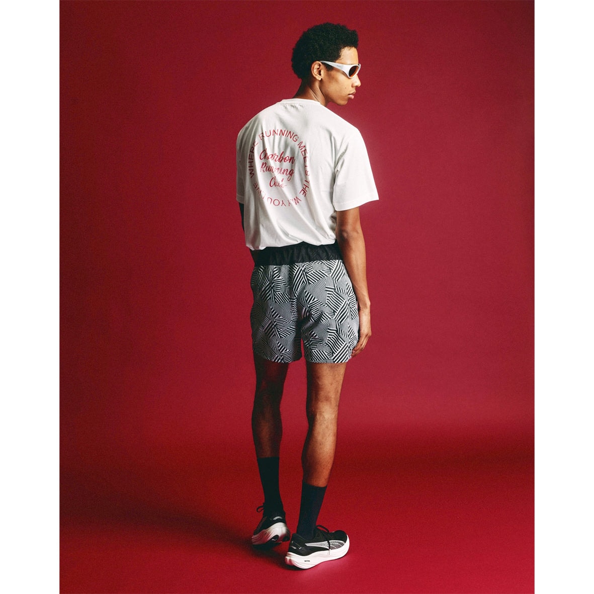 charbon / DAZZLE CAMOUFLAGE 7 POCKETS RACING SHORTS BLACK (UNISEX)