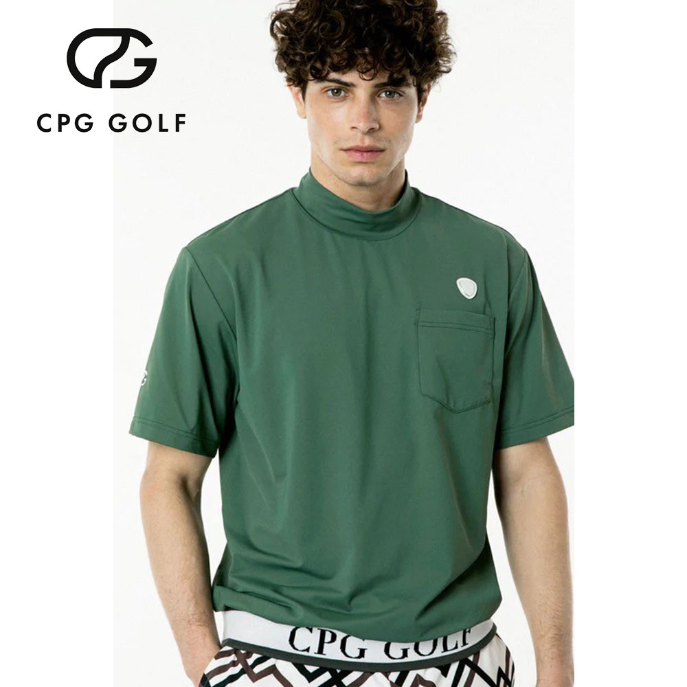 裾JQテープ付きモックネックSS GREEN【CPG GOLF】 | メンズ | Condor19