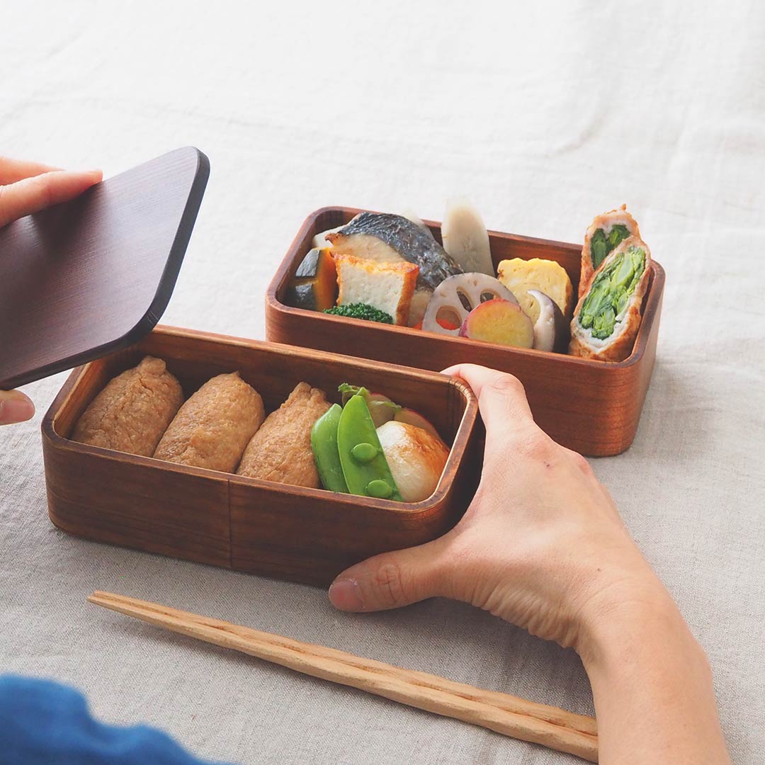 うるしの弁当箱/重箱3段 | 杉の木クラフト | 糸島くらし×ここのき