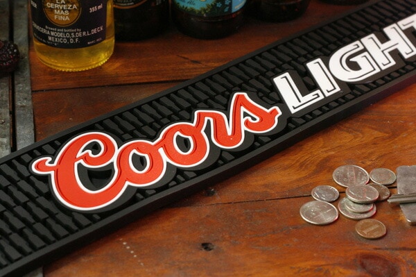バーマット「Coors Light クアーズライト」 ビール カクテル BAR GOODS