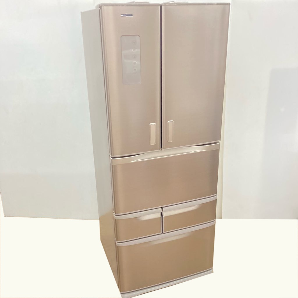 中古 店舗近郊限定 東芝 473L 6ドア冷蔵庫 フレンチドア GR-477F-N レ