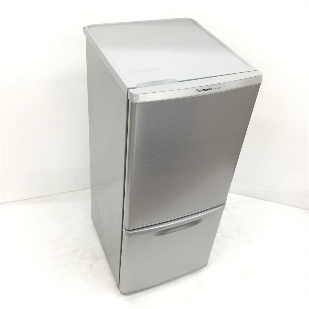 中古 138L 2ドア冷蔵庫 パナソニック NR-B148W-S 2016年製 シルバー