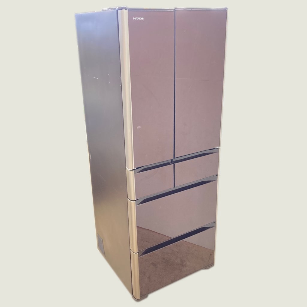 中古自社便限定 日立 517L 6ドア冷蔵庫 R-G5200F-XT 2015年製 自動製氷