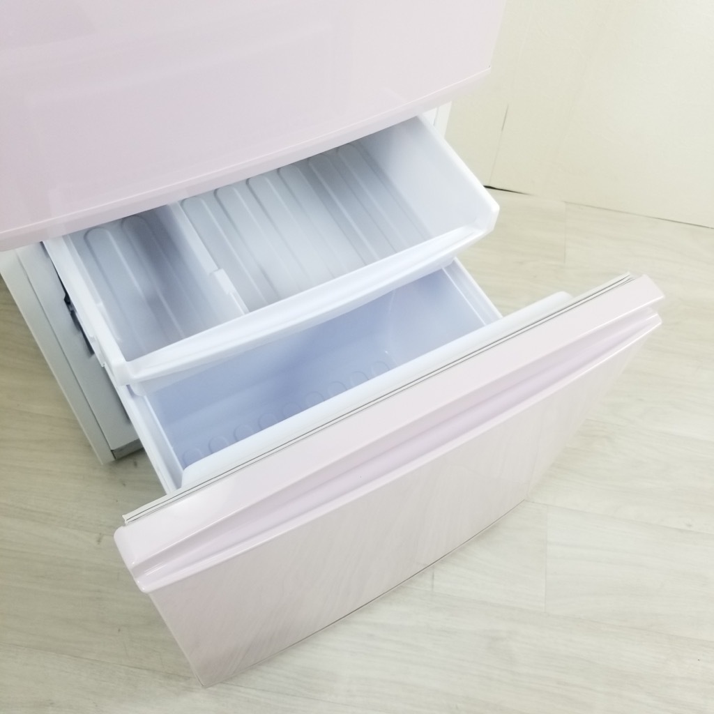 中古 137L 2ドア冷蔵庫 つけかえどっちもドア シャープ SJ-14E3-KP