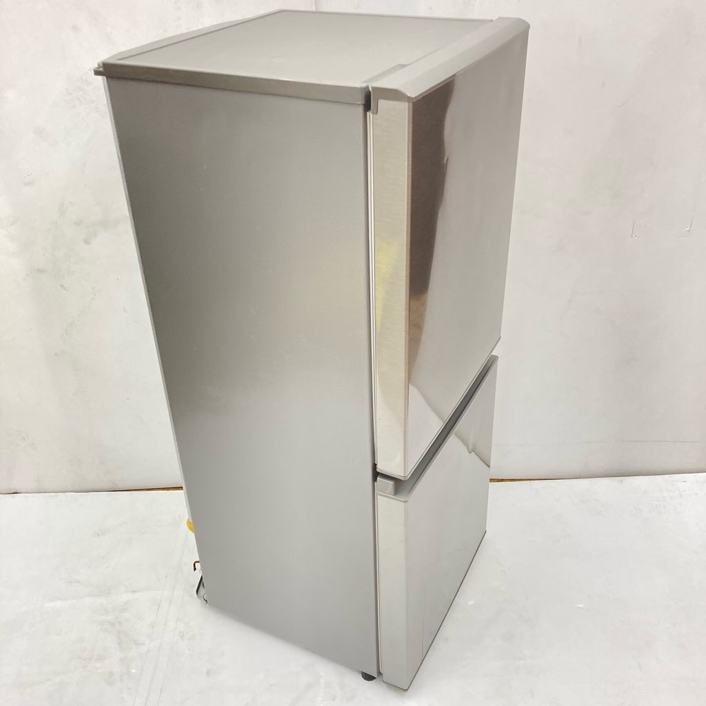 中古 126L スタイリッシュ 2ドア冷蔵庫 アクア AQR-13G-S 2018年製